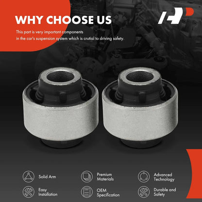 Rearward Lower Control Arm Bushing Set for Nissan Versa 2012-2019 - 2X