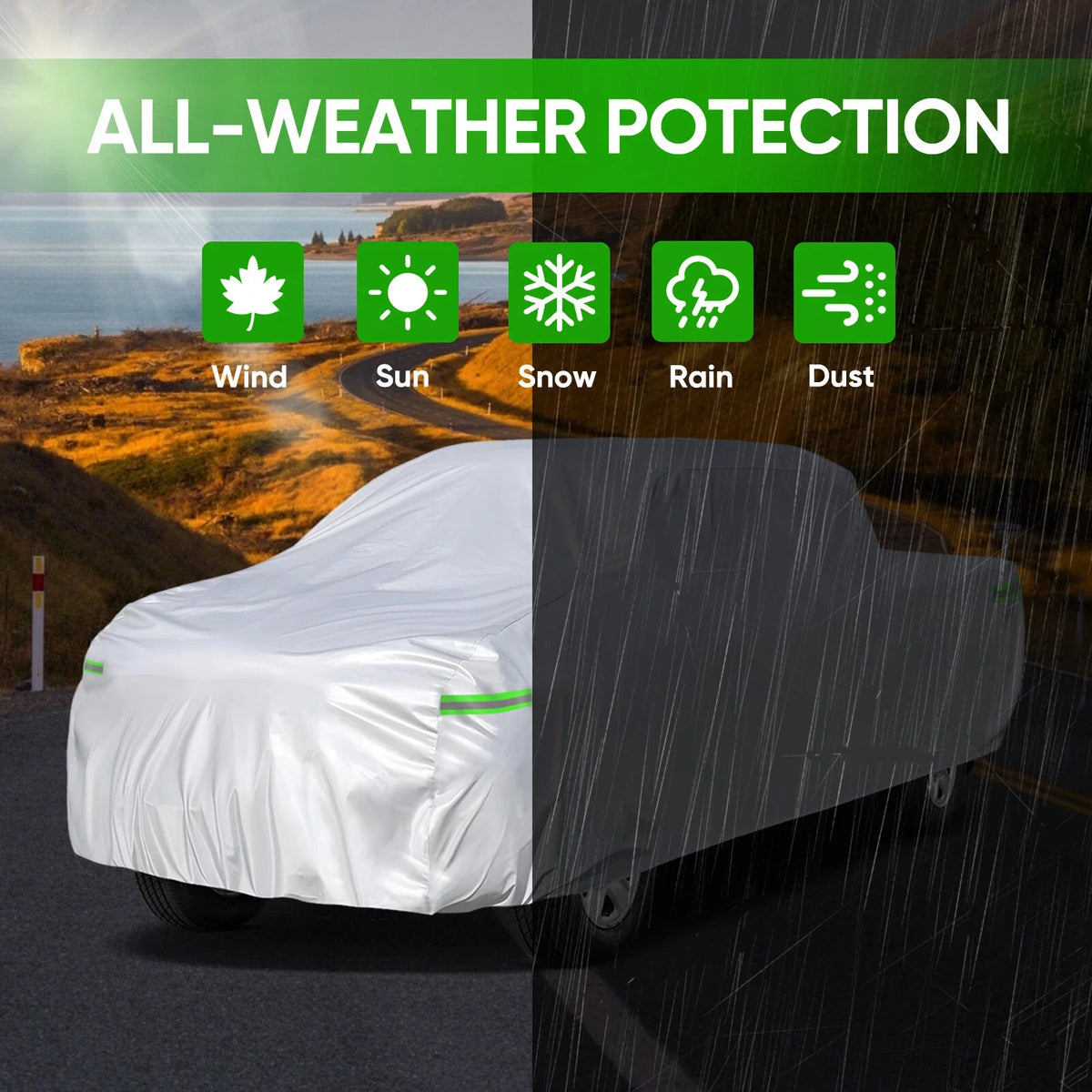 Pickup Truck Car Cover - Waterproof & Outdoor Use