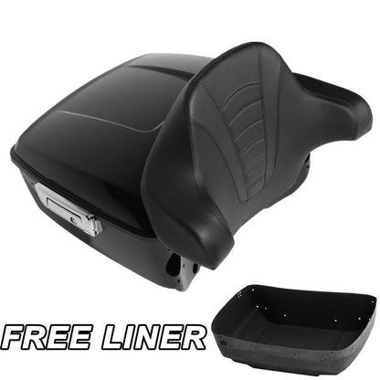 King Trunk with Backrest Pad for Harley Road Glide 2014-2023