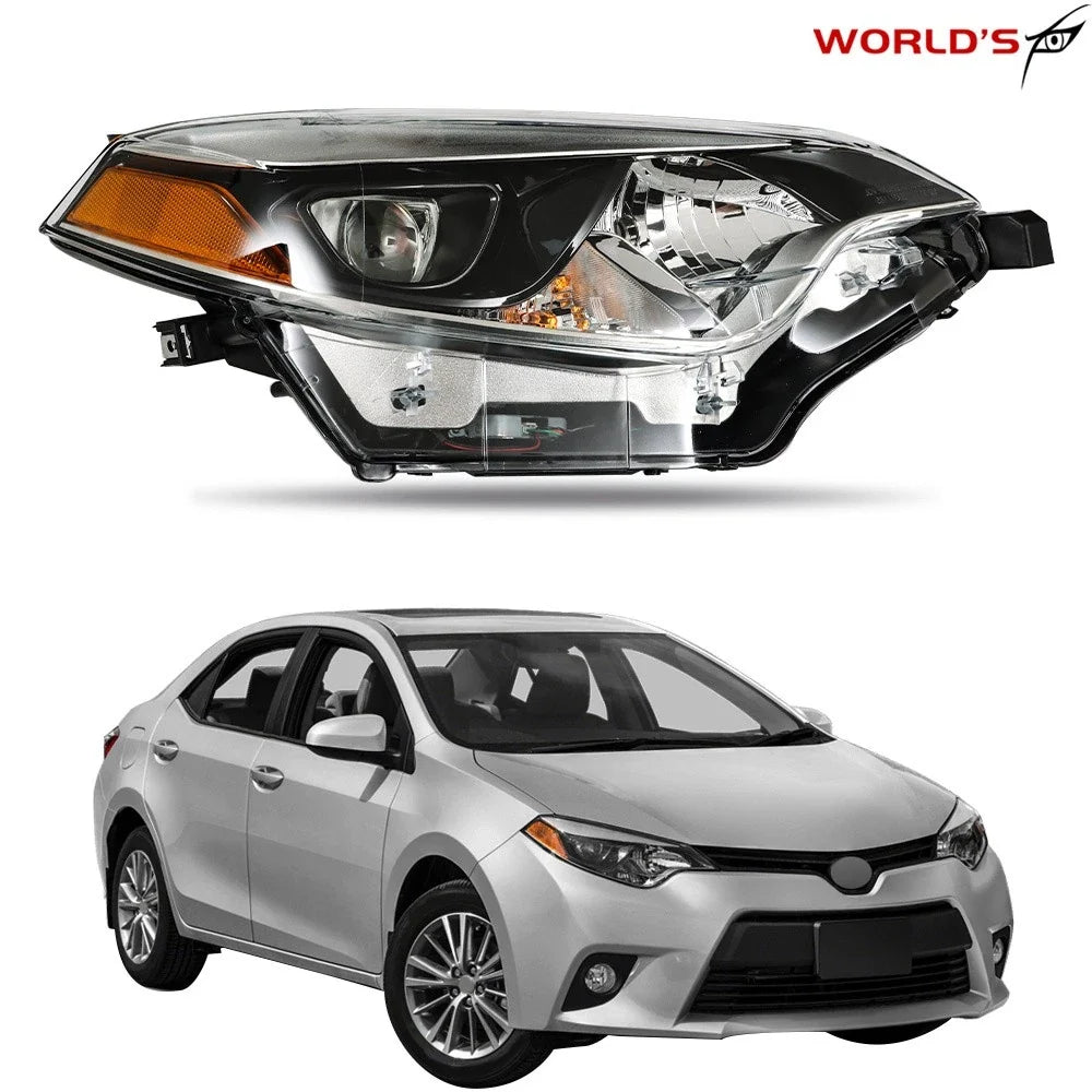 LED DRL Tube Projector Headlights for Toyota Corolla (2014–2016)