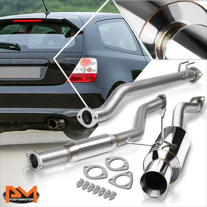 4" Rolled Tip Catback Exhaust for 2002-2005 Honda Civic Si EP3