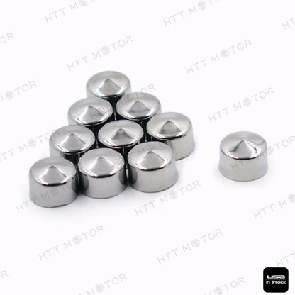 10 Piece Chrome Allen Socket Bolt Cap Dress Kit for Harley (Misc)