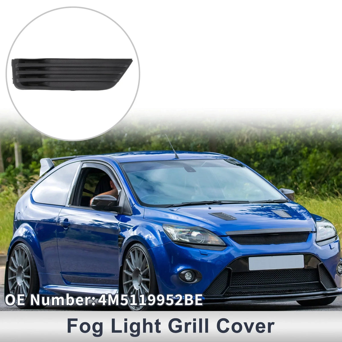 1 Pc Fog Light Grill for Ford Focus Mk2 (2009–2012) No. 4M5119952BE