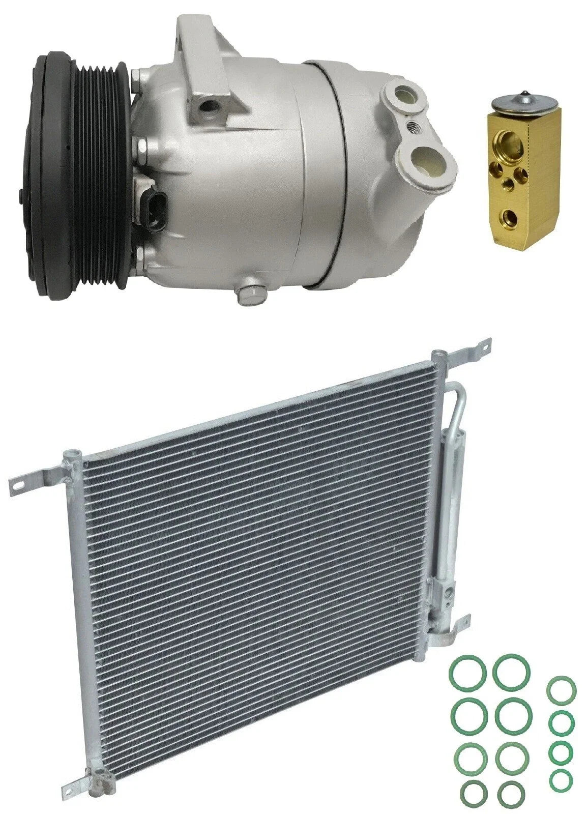 AC Compressor Kit With Condenser for Chevrolet Aveo5 1.6L (2009–2011)