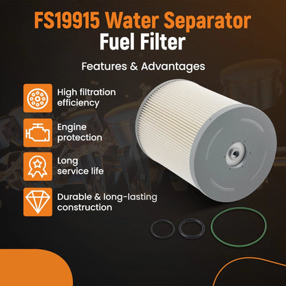 6PCS Fuel Filter Separator for Detroit DD13 DD15 DD16 (2010–2023) PF9804
