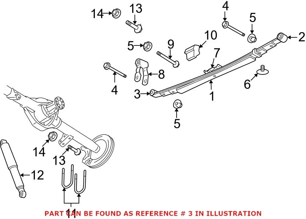 Leaf Spring Bushing for Dodge (52113553AC)