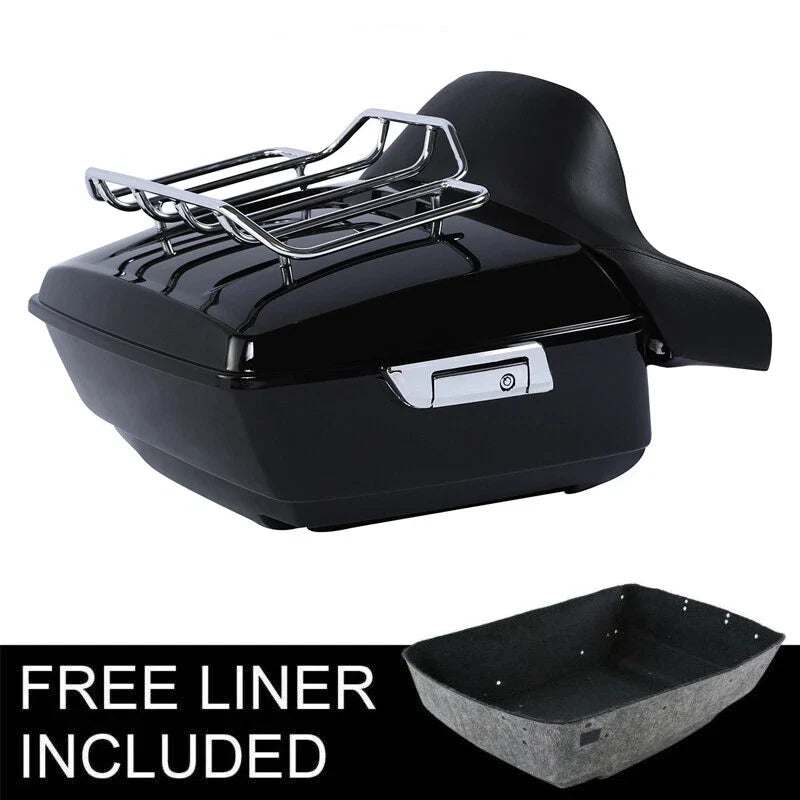 Trunk Backrest Pad Rack for Harley Touring (2014-2026) Road Glide