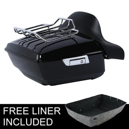 Trunk Backrest Pad Rack for Harley Touring (2014-2026) Road Glide
