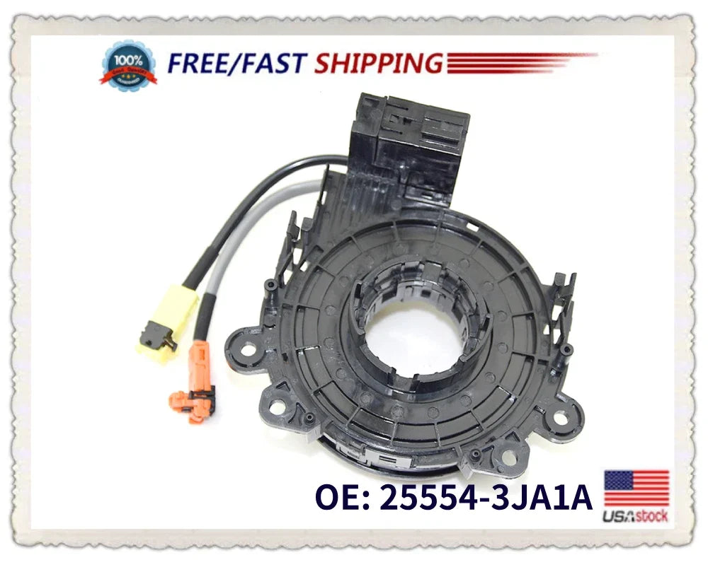 2016-2022 Nissan Leaf Clock Spring 25554-3JA1A Replacement