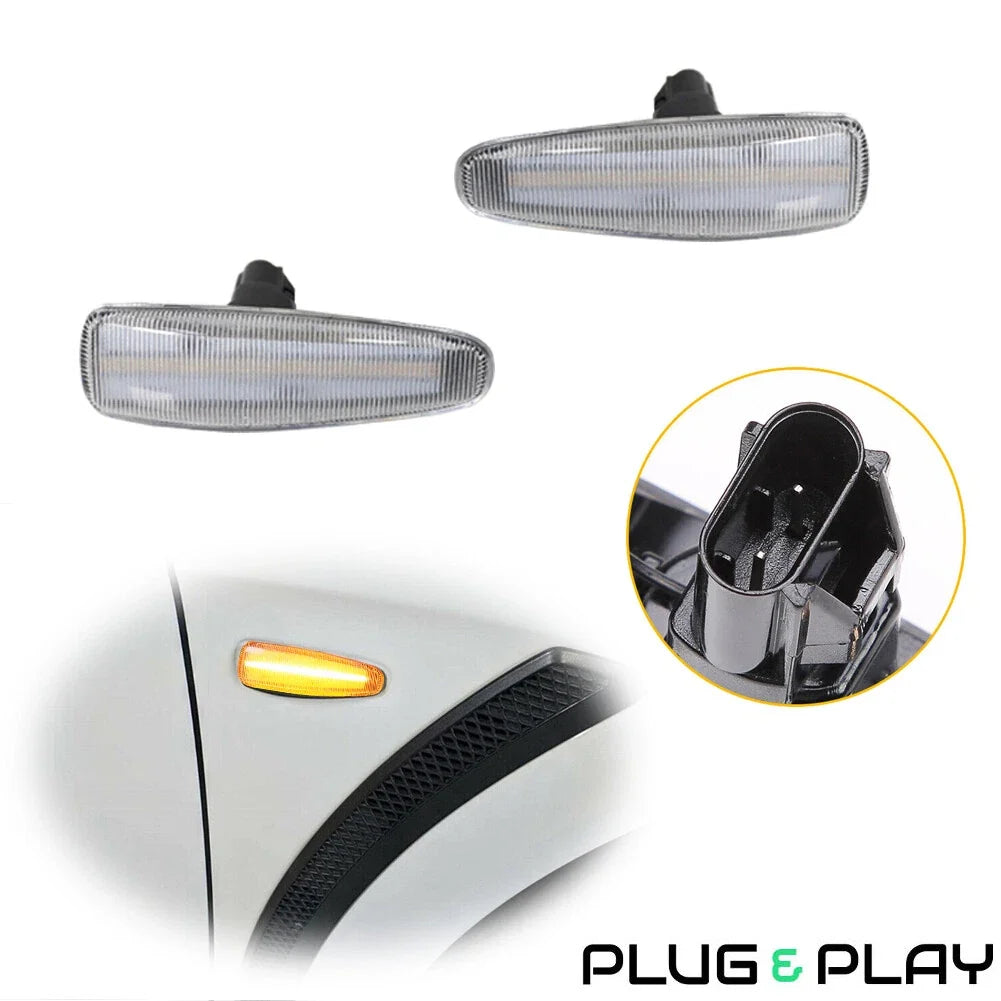 Amber LED Front Side Marker Signal Lights for Mitsubishi Lancer EVO X