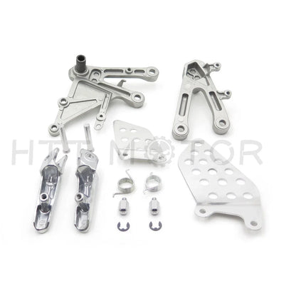 Front Footrest Pegs Bracket Set of 2 for Honda CBR1000RR 2004-2007 Silver