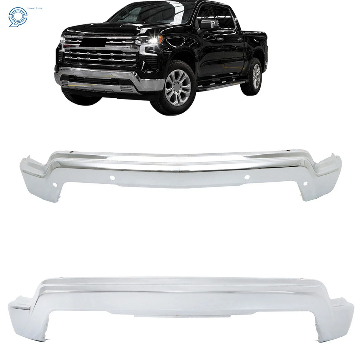 Front Bumper for Chevrolet Silverado 1500 (2022–2023) Chrome