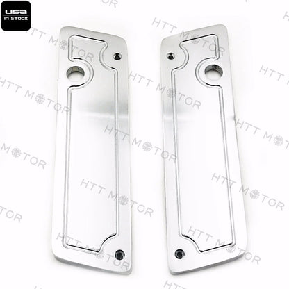 Chrome Saddlebag Latch Covers for Harley Hard Touring (2014–2023)
