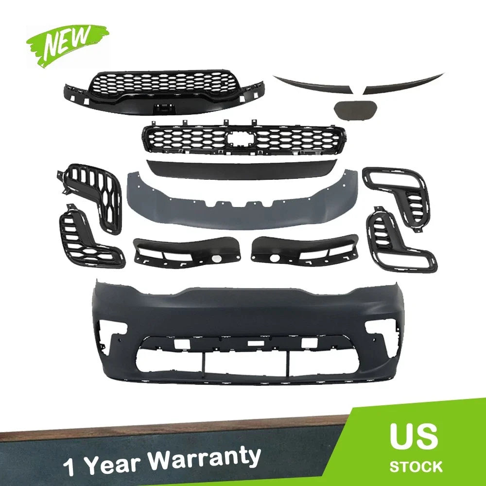 Front Bumper Cover and Grill for Dodge Durango (2021–2022)