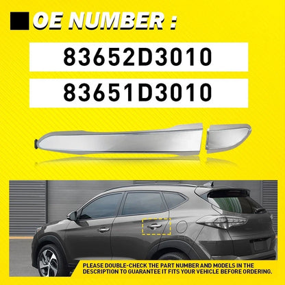 Rear Left Chrome Door Handle for Tucson 2016–2021 Hyundai