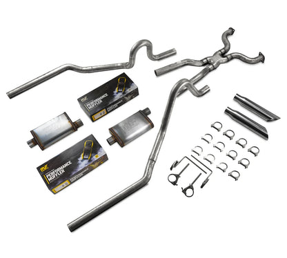 Slash Tip Dual Mufflers 2.5" for Ford Crown Victoria (2004–2011)