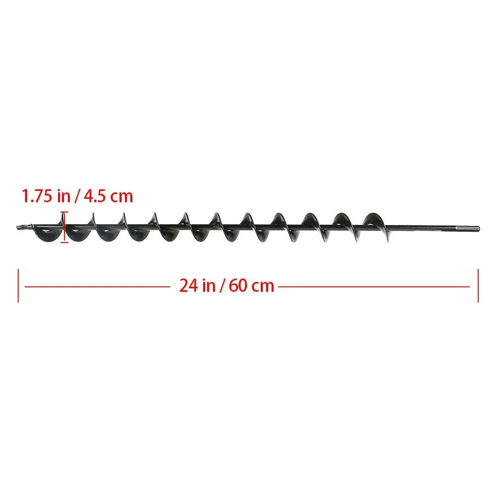 Garden Planting Auger Drill Bit 1.75" x 24" Size