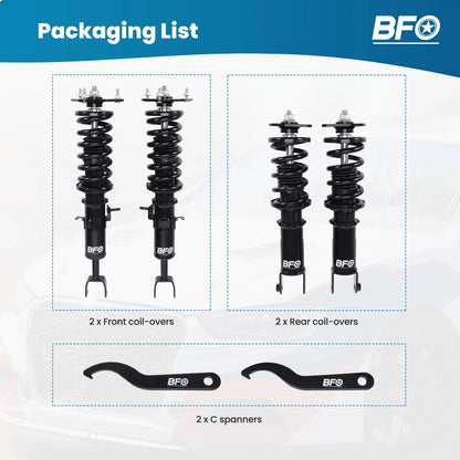 Coilovers Suspension Kit with Adjustable Height Shocks for Nissan 350Z 03-08
