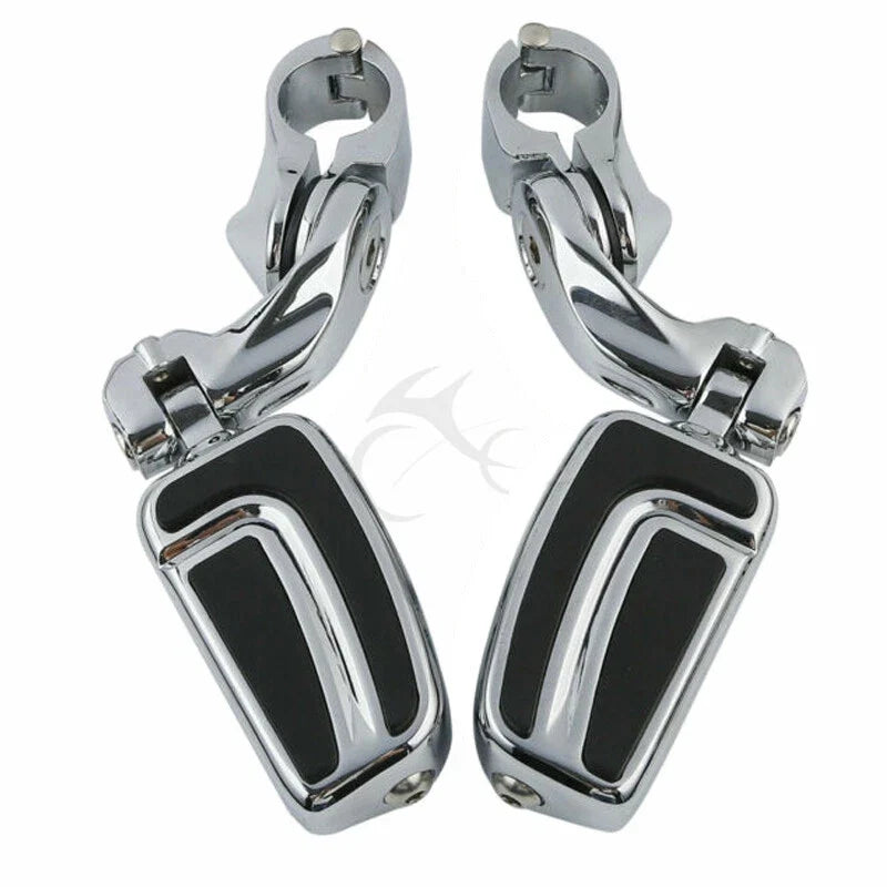 1 1/4" Short Angled Engine Guard Footpeg Mount for Harley