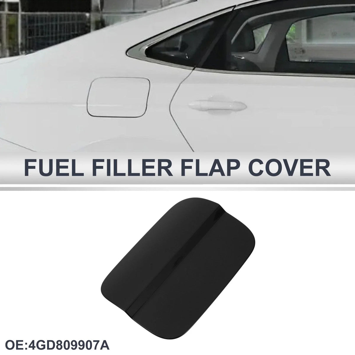 Fuel Tank Door Cap for Audi A6 (2012–2018) No. 4GD809907A Black