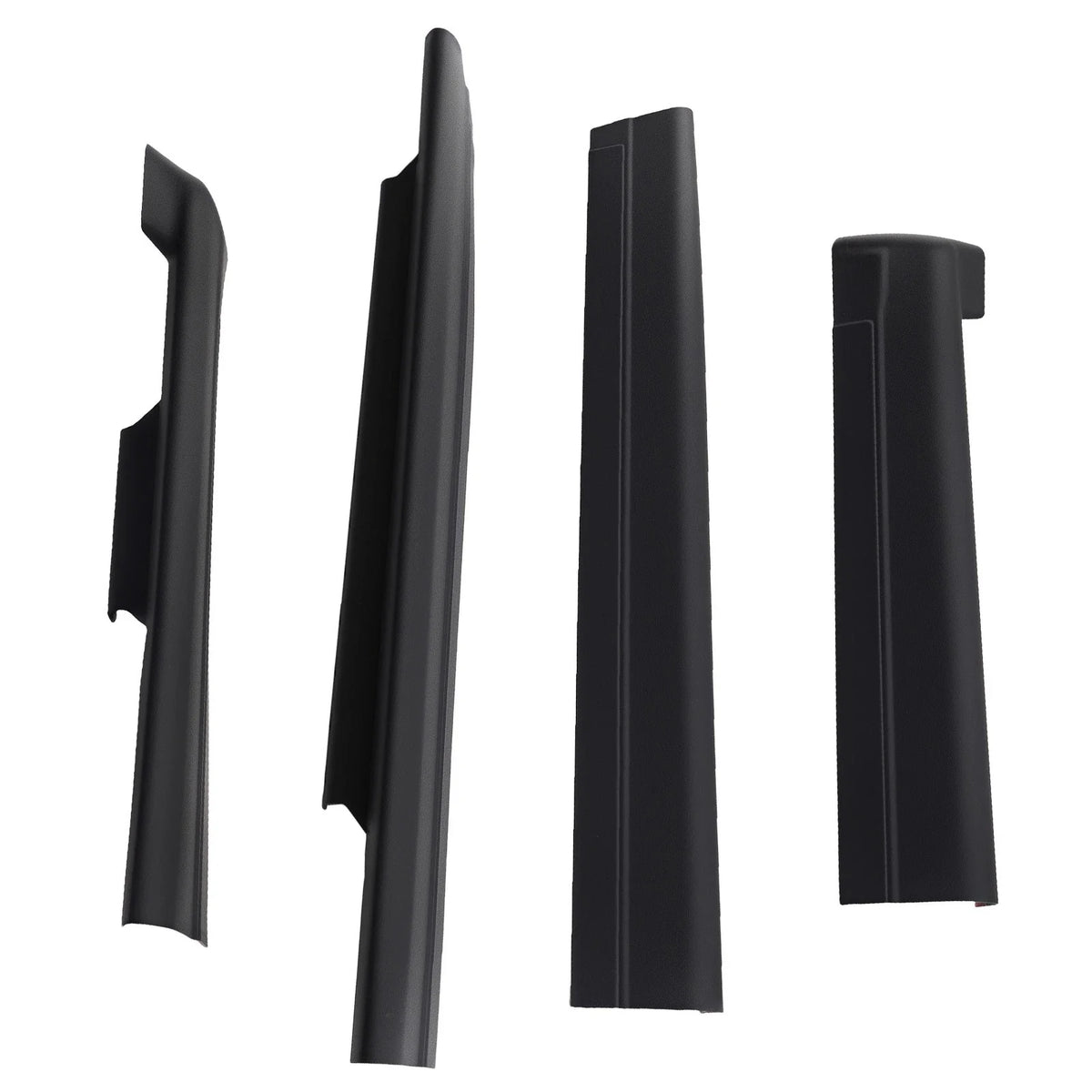 Set of 2 Rocker Panel Covers for Chevrolet Silverado Extended (1999–2006) Black