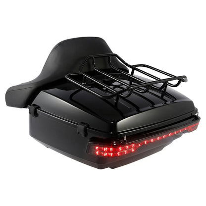 Mount Rack with LED Backrest Pad for Harley Touring 2014-2023