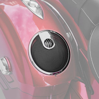 6.5" Saddlebag Speaker Lid Grill for Indian Chieftain Roadmaster (2014–2018)