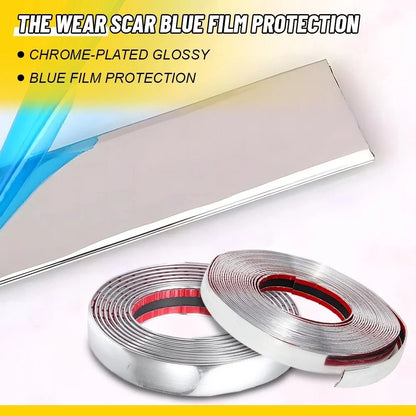 2.2cm Chrome Molding Trim for Automotive Trunk Body Side Bumper Strip