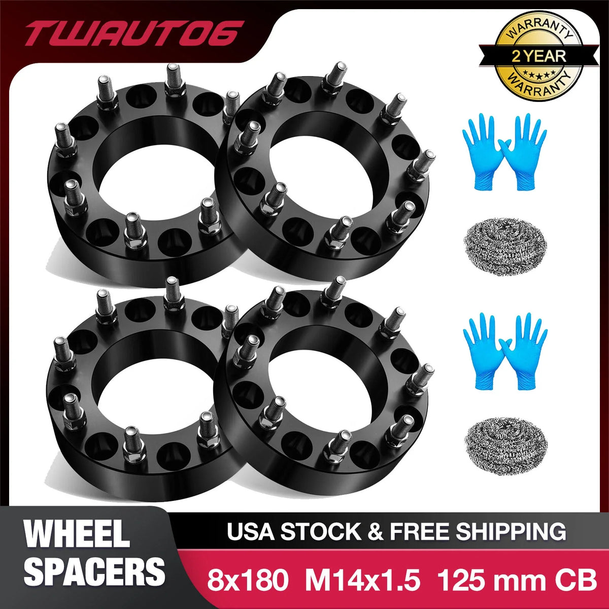 2" 8x180 Wheel Spacers for Chevrolet Silverado 2500 (2011–2018)