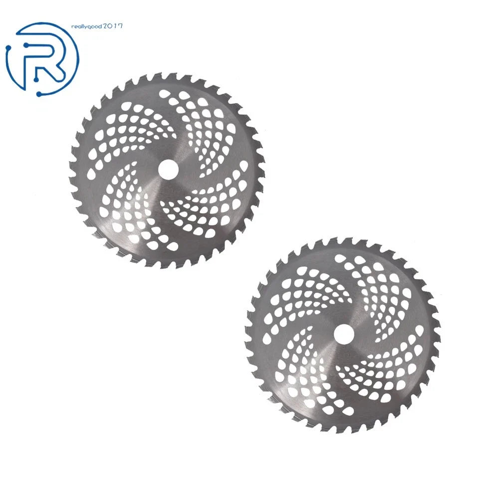 2 Pack 10" Carbide Tip Brush Blades for Cutter, Trimmer, Weed Eater