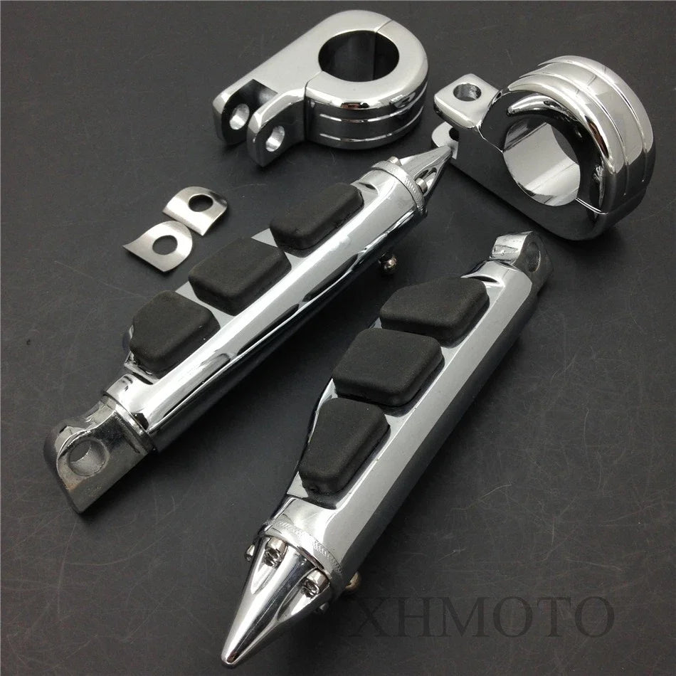 1 1/2" Highway Stiletto Foot Pegs P-Clamps for Harley Sportster (4475)