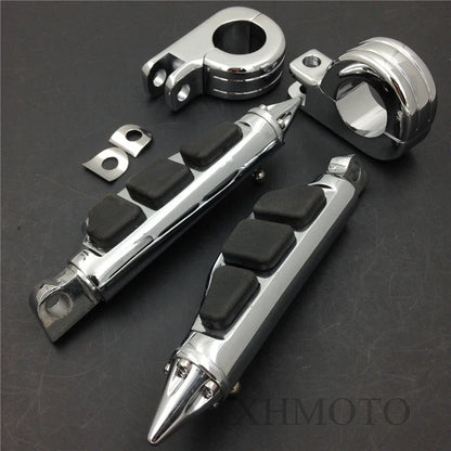 1 1/2" Highway Stiletto Foot Pegs P-Clamps for Harley Sportster (4475)
