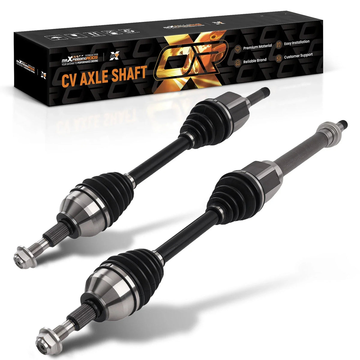 CV Axle Assembly Front 2X for Ford Edge (2015-2018) 2.0L Turbo FWD