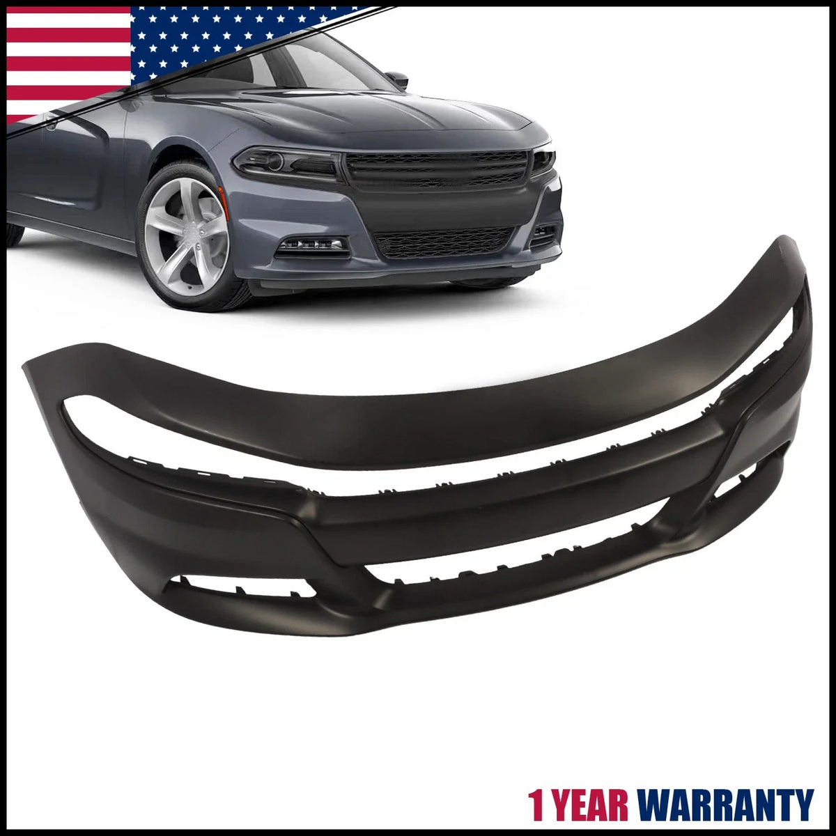 Front Bumper Cover SE RT SXT for Dodge Charger (2015-2020)