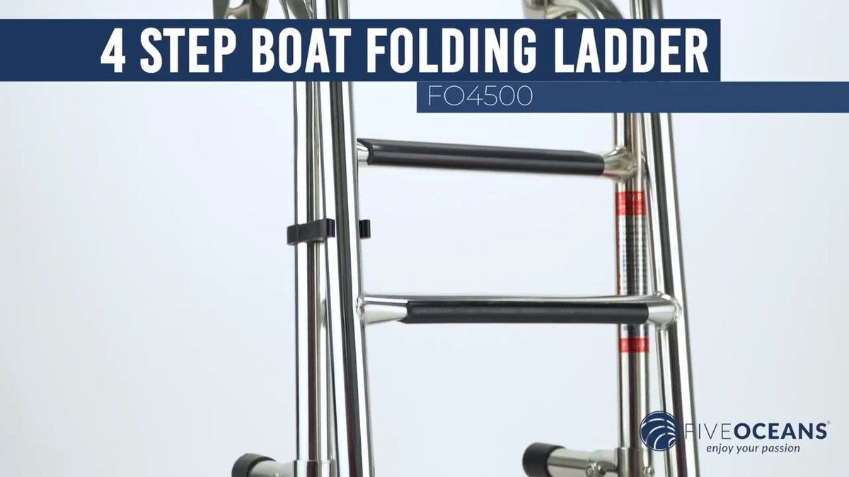 4 Step Folding Boat Ladder for Swim and Boarding