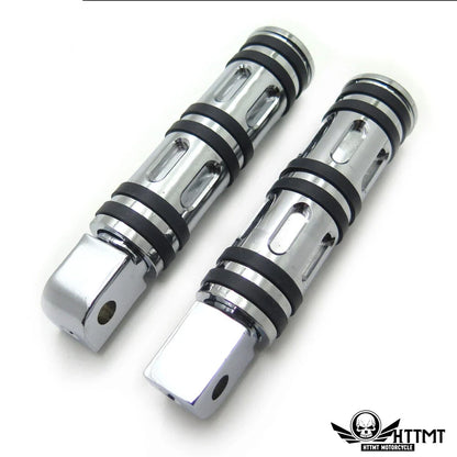 Chrome Edge Cut Footpegs (2002-2009) for Yamaha Road Star Warrior