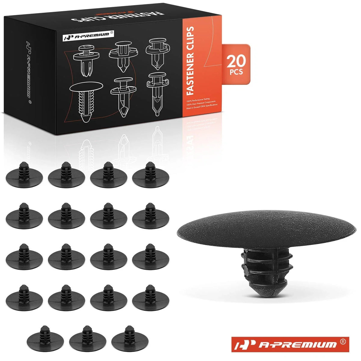20Pcs Nylon Hood Insulation Retainer Clips for Ford Mazda
