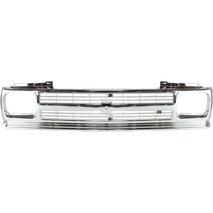 Grille for Chevrolet S10/S10 Blazer (1991–1994) Chrome Plastic