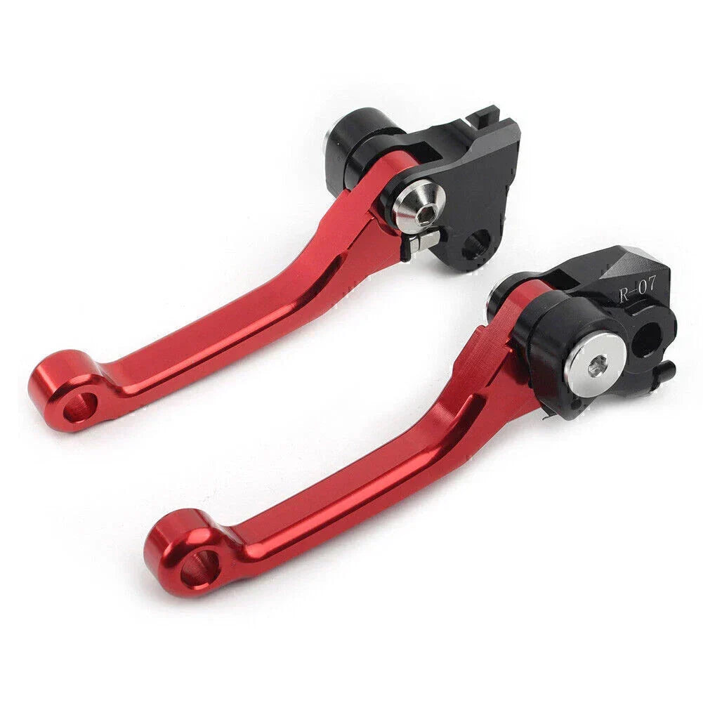 Red CNC Brake Clutch Levers for Honda CRF450R CRF250R 2007-2020