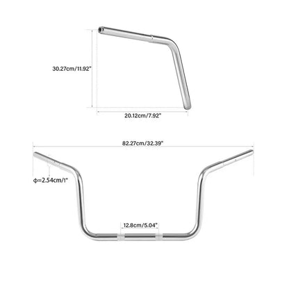12'' Rise Ape Hanger Handlebar for BMW R18 B Transcontinental (2021–2023) Chrome