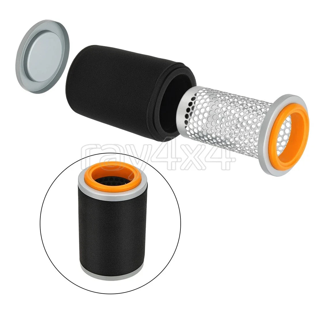 Air Filter & Cage Guide & Cap for Yamaha Kodiak 400 450 (2004–2006)