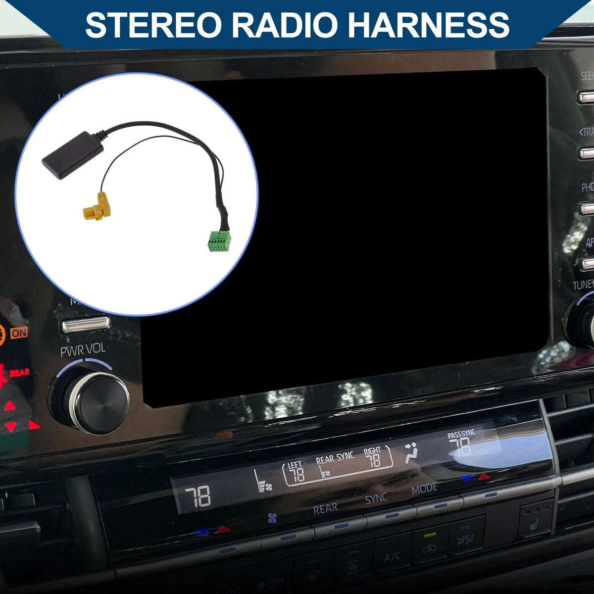 Bluetooth AUX Adapter Stereo Radio Harness for Audi 