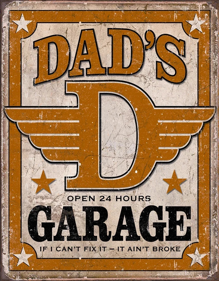 Tin Tool Sign for Garage Man Cave (1894)