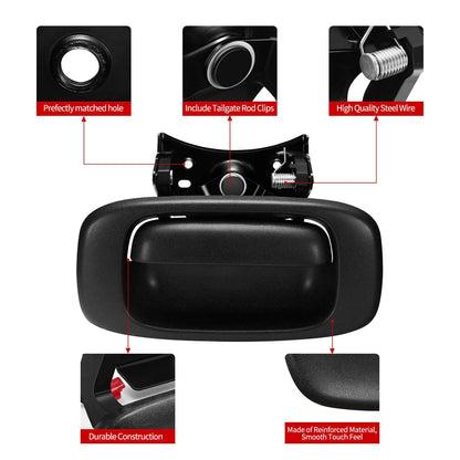 Handle & Bezel Set for Tailgate - Chevy GMC Silverado Sierra 1999-2006