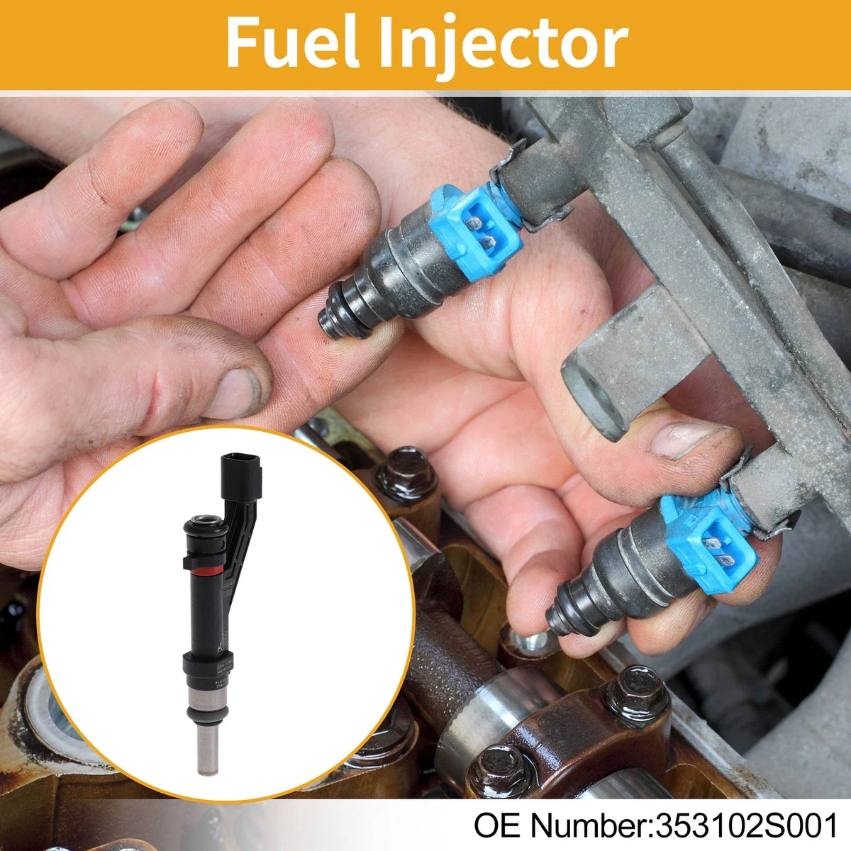 1 Pcs Fuel Injector No.353102S001 for Kia Sorento 2.5L (2020–2024)