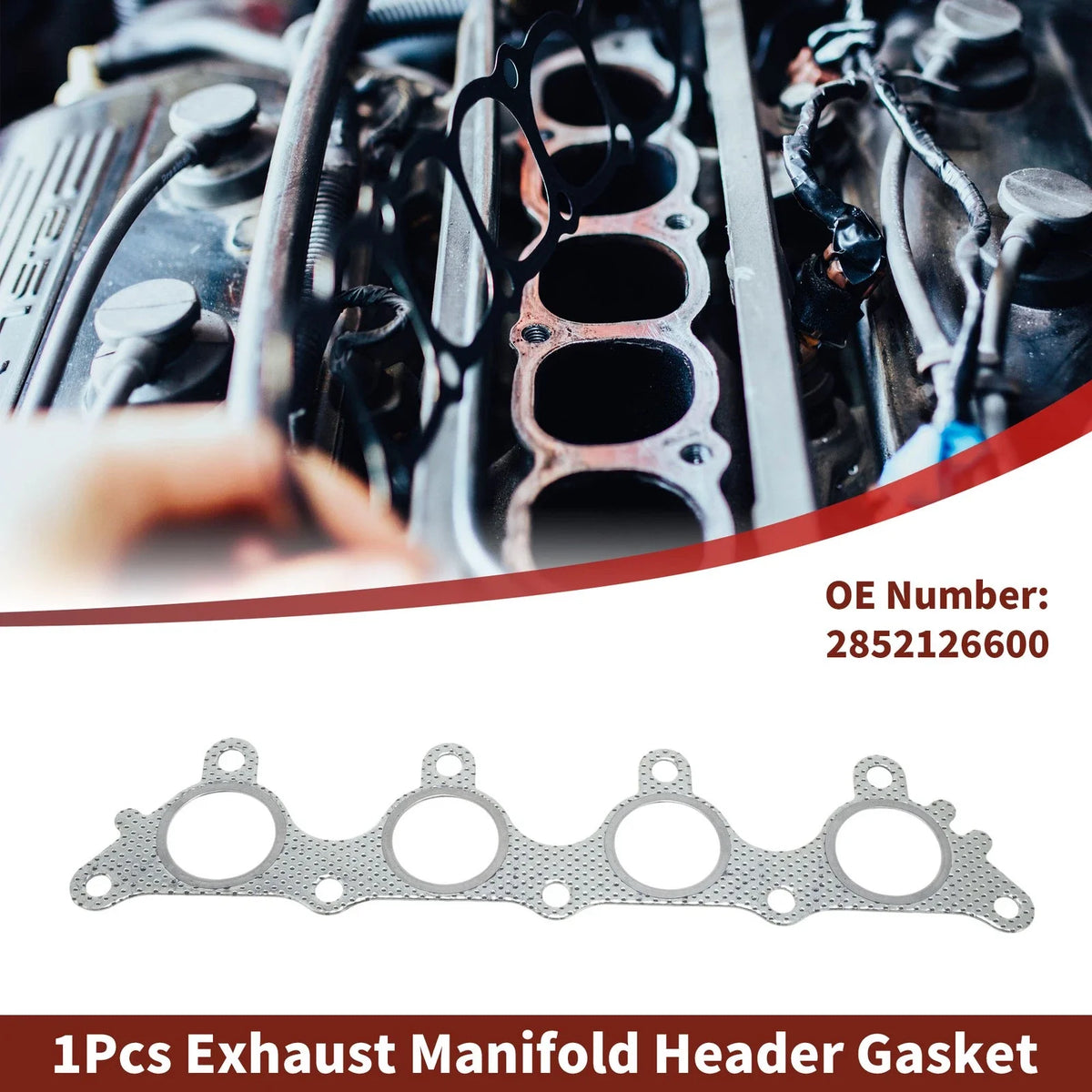 Exhaust Manifold Header Gasket for Hyundai Accent (1996–2011) No. 2852126600