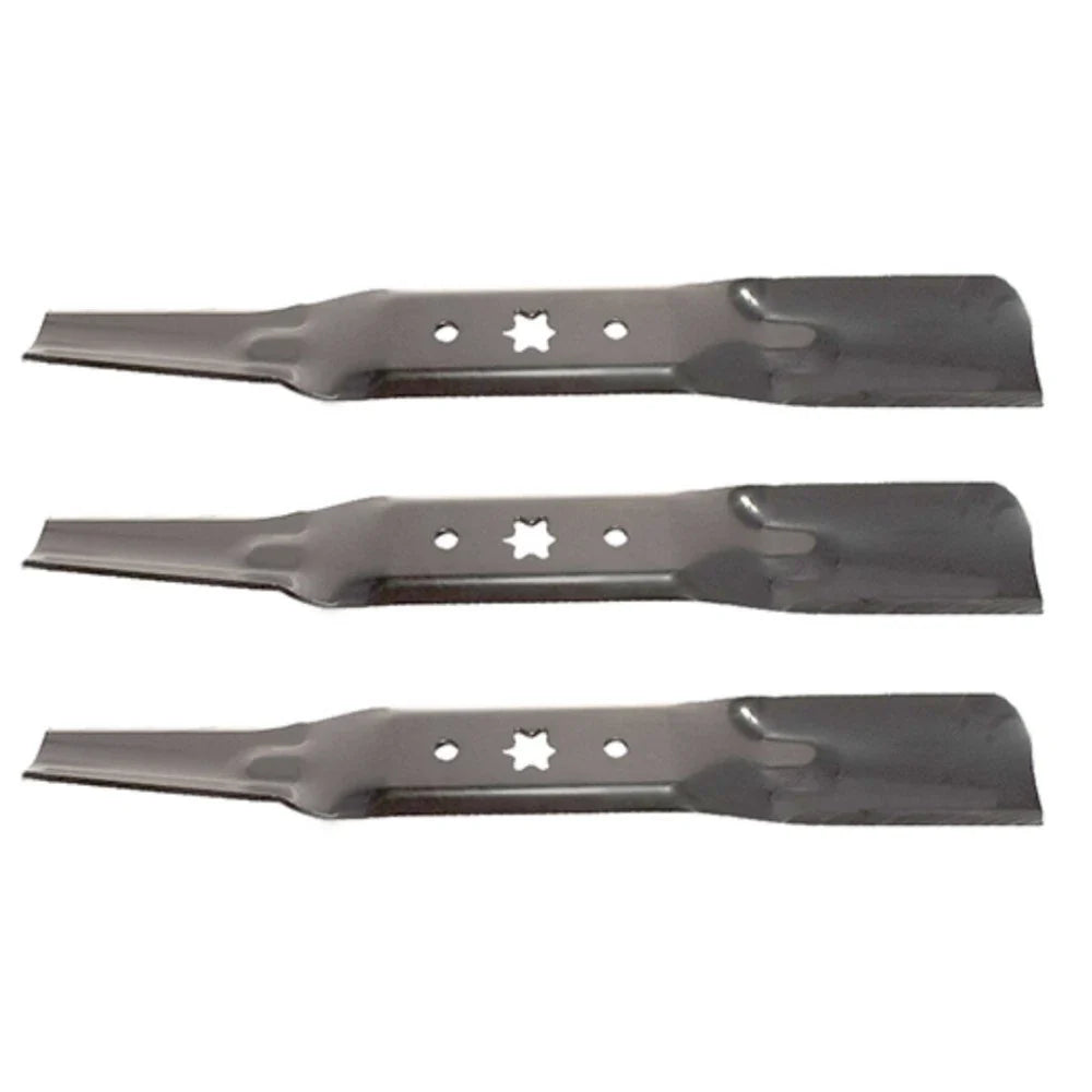 Set of 3 Lawn Mower Blades 18-5/8" X 6 Point Star for Cub Cadet Mowers (54")