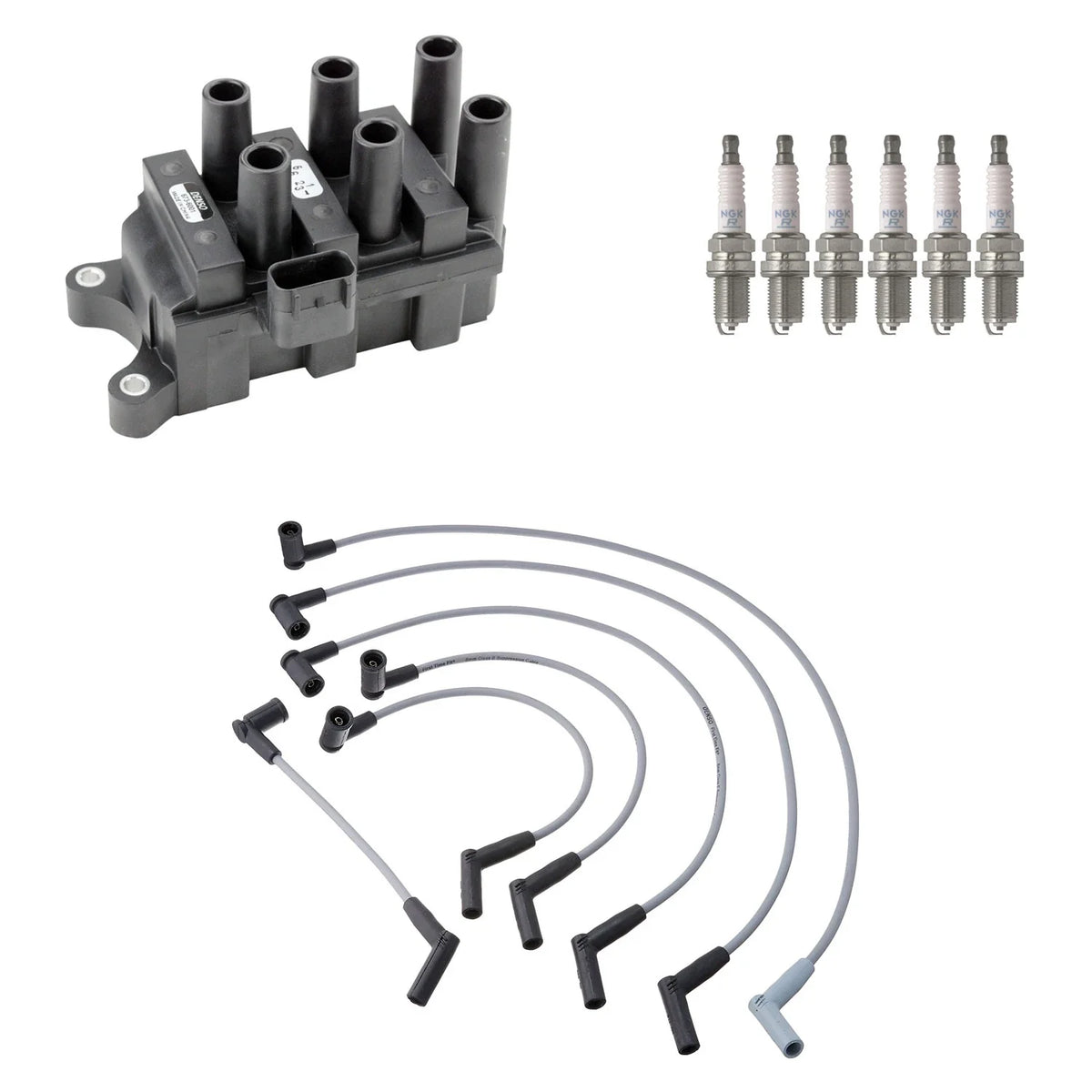 Denso Ignition Coil Wires & NGK Spark Plugs Kit for Sable 3.0 V6 (1996–2005)