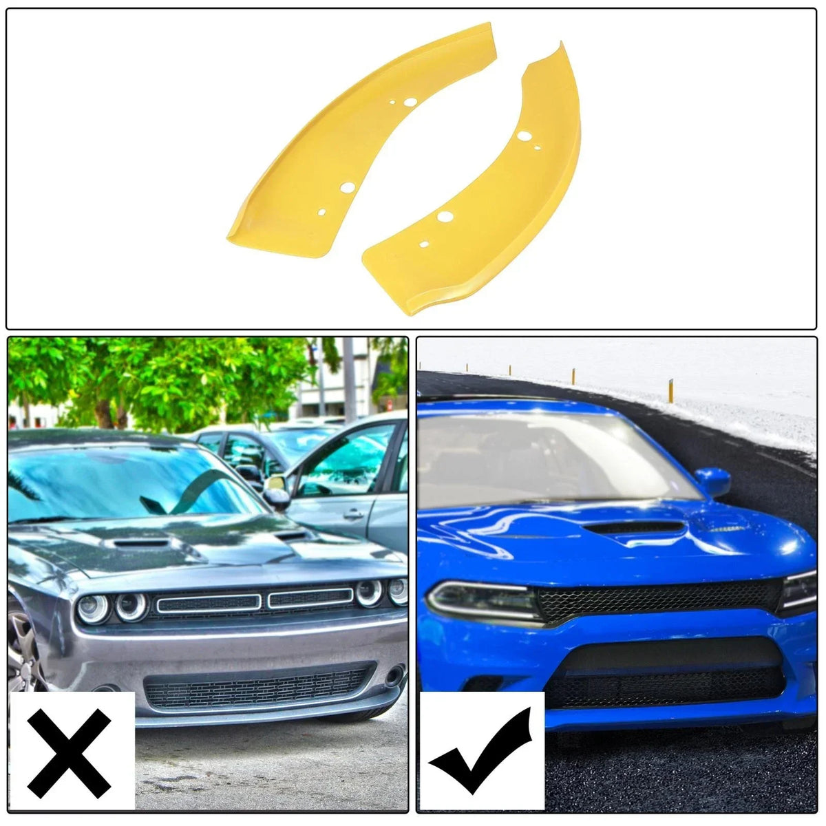 Bumper Lip Splitter Protector - Yellow for Dodge Charger (2015-2023)