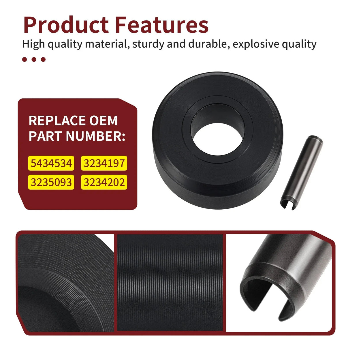 4-Pack of Clutch Rollers with Pins for Polaris RZR XP 1000 2014-2015